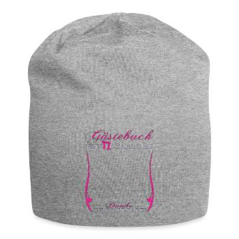 17th Birthday Girl & Boy Guestbook - Jersey Beanie - heather grey - Front