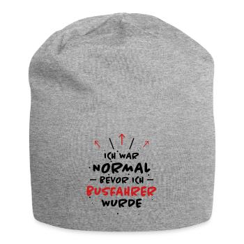 Busfahrer Spruch Beruf Lustiges Busfahrer Geschenk - Jersey-Beanie - Grau meliert - Vorne