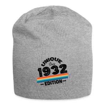 Unique depuis 1932 Edition Anniversaire Millésime 1932 - Bonnet en jersey - gris chiné - Devant