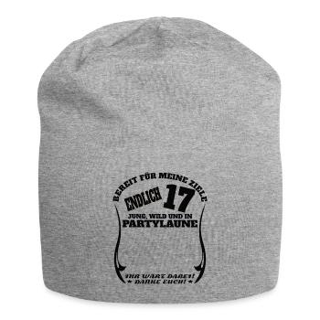 Livre d’or 17e anniversaire fille et garçon - Bonnet en jersey - gris chiné - Devant