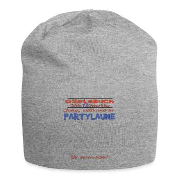 17th Birthday Girl & Boy Guestbook - Jersey Beanie - heather grey - Front