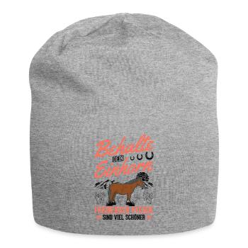 Freiberger Pferd Einhorn - Jersey-Beanie - Grau meliert - Vorne