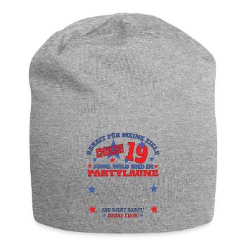 Livre d’or 19e anniversaire homme et femme - Bonnet en jersey - gris chiné - Devant