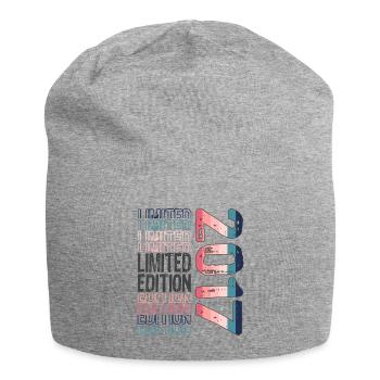 Limited Edition seit 2017 Geburtstag Vintage 2017 - Jersey-Beanie - Grau meliert - Vorne