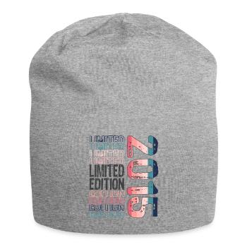 Limited Edition seit 2015 Geburtstag Vintage 2015 - Jersey-Beanie - Grau meliert - Vorne