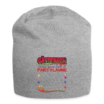 19th Birthday Man and Woman Guestbook - Jersey Beanie - heather grey - Front