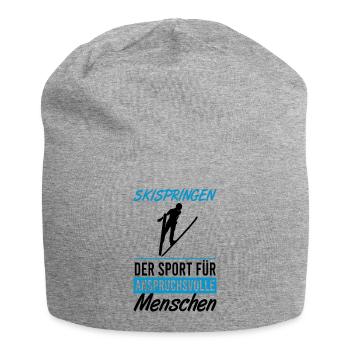 Leap for connoisseurs - Jersey Beanie - heather grey - Front