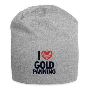 J’aime l’orpaillage, la prospection, l’exploitation des placers, l’exploitation minière - Bonnet en jersey - gris chiné - Devant