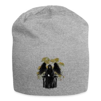 Tod Monster Horror Satan Dämon Tod Halloween - Jersey-Beanie - Grau meliert - Vorne