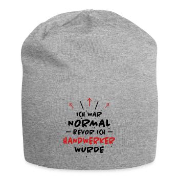 Handwerker Spruch Heimwerker Handwerker Geschenk - Jersey-Beanie - Grau meliert - Vorne