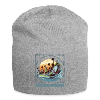 Zombie Surfer T-Shirt, Halloween-Strandparty - Jersey-Beanie - Grau meliert - Vorne