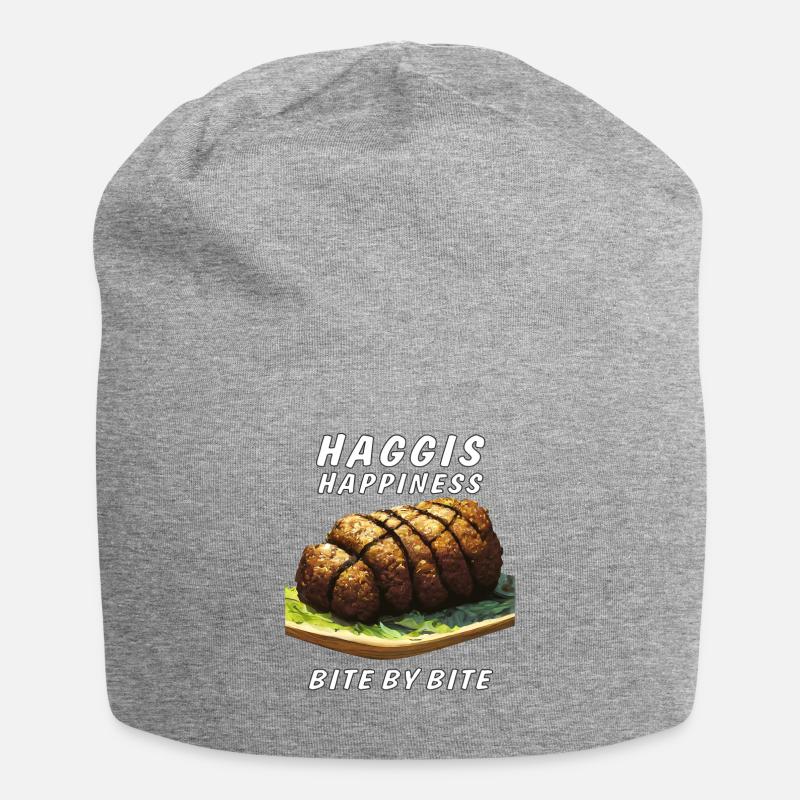 HAGGIS HAPPINESS BITE BY BITE - Jersey-Beanie - Grau meliert