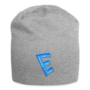 Buchstabe E Anfangsbuchstabe - Jersey-Beanie - Grau meliert - Vorne