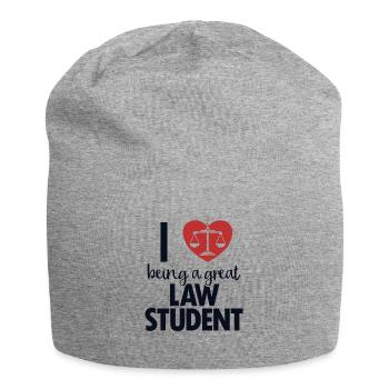 Ich liebe es, ein großartiger Jurastudent zu sein, der Rechtswissenschaften studiert - Jersey-Beanie - Grau meliert - Vorne