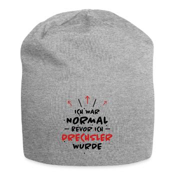 Drechsler Spruch Job Lustiges Drechsler Geschenk - Jersey-Beanie - Grau meliert - Vorne