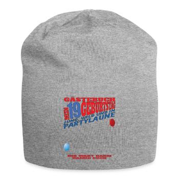 Livre d’or 19e anniversaire homme et femme - Bonnet en jersey - gris chiné - Devant