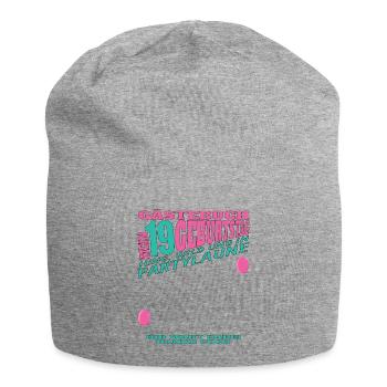 Livre d’or 19e anniversaire homme et femme - Bonnet en jersey - gris chiné - Devant