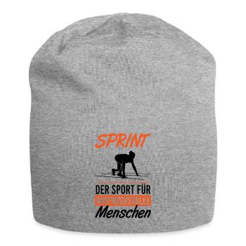 Design de sprint sophistiqué – pour le coureur - Bonnet en jersey - gris chiné - Devant