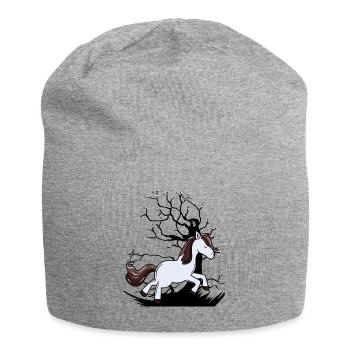 Cheval sauvage Poney Chevaux Enfant Enfants - Bonnet en jersey - gris chiné - Devant