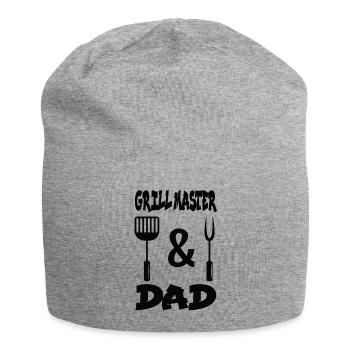 Grillmaster Papa BBQ Grill Griller Barbecue Fumoir - Bonnet en jersey - gris chiné - Devant