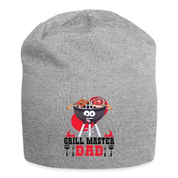 Grillmaster Papa BBQ Grill Griller Barbecue Fumoir - Bonnet en jersey - gris chiné - Devant