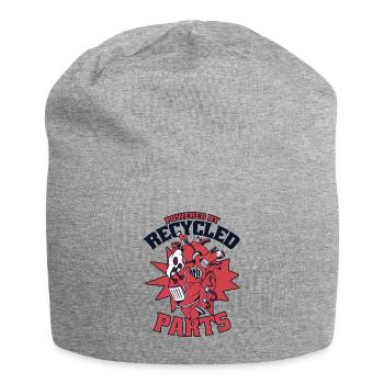 Powered By Recycled Parts Transplant Open Heart - Jersey Beanie - heather grey - Front