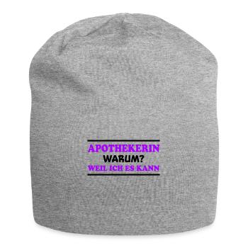 Apothekerin Spruch Apotheke Apothekerin Geschenk - Jersey-Beanie - Grau meliert - Vorne