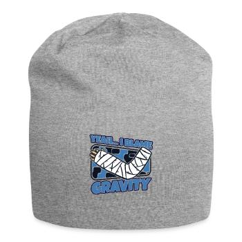 I Blame Gravity Broken Bone Broken Finger Bone - Jersey Beanie - heather grey - Front