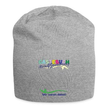 45. Geburtstag Mann und Frau Gästebuch - Jersey-Beanie - Grau meliert - Vorne