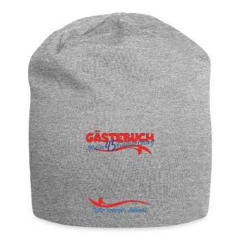 45. Geburtstag Mann und Frau Gästebuch - Jersey-Beanie - Grau meliert - Vorne