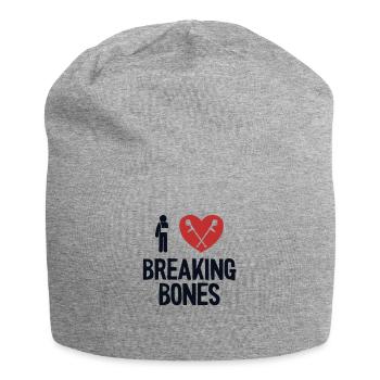Ich liebe Breaking Bones Broken Arm Leg Surgeon Bone - Jersey-Beanie - Grau meliert - Vorne