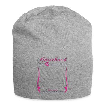 45. Geburtstag Mann und Frau Gästebuch - Jersey-Beanie - Grau meliert - Vorne
