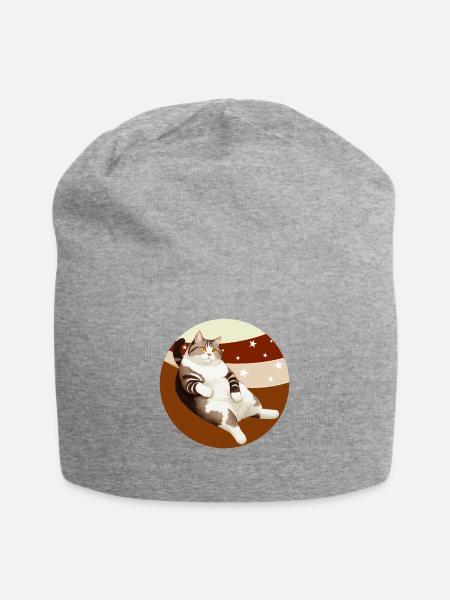 KATZE FETT - Jersey-Beanie - Grau meliert
