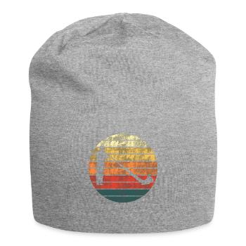 Alphorn Gift - Melody in the Sunset - Jersey Beanie - heather grey - Front