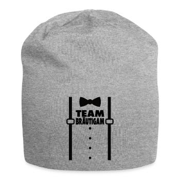 Junggesellenabschied Polterabend Team Bräutigam - Jersey-Beanie - Grau meliert - Vorne