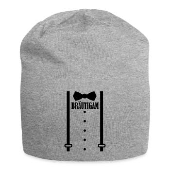 Junggesellenabschied Polterabend Team Bräutigam - Jersey-Beanie - Grau meliert - Vorne