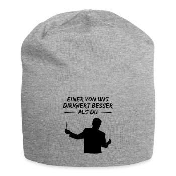 One of Us Conducts Better Than You - Gift - Jersey Beanie - heather grey - Front