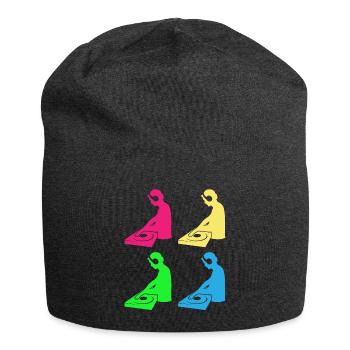Color Mix Masters - Cadeau pour les DJ colorés - Bonnet en jersey - charbon - Devant