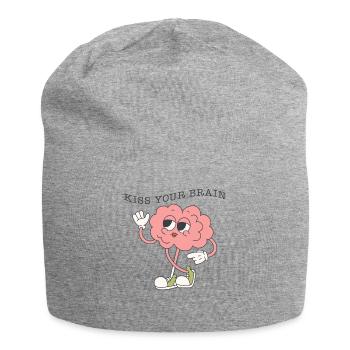 SPED Teacher Shirt, Kiss Your Brain Tee, Gift For - Jersey Beanie - heather grey - Front