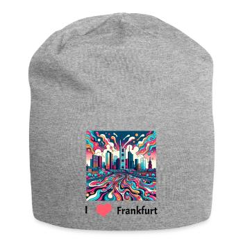 frankfurt - Jersey-Beanie - Grau meliert - Vorne
