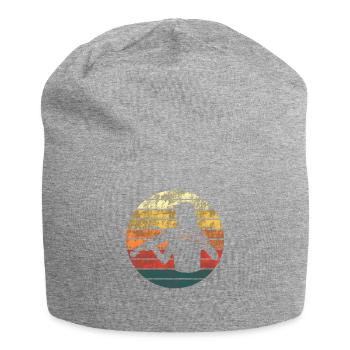 Violinist Sunset Silhouette Love - Jersey Beanie - heather grey - Front