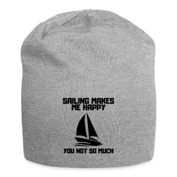 Voile, Voile, Voilier, Voilier, Voile - Bonnet en jersey - gris chiné - Devant