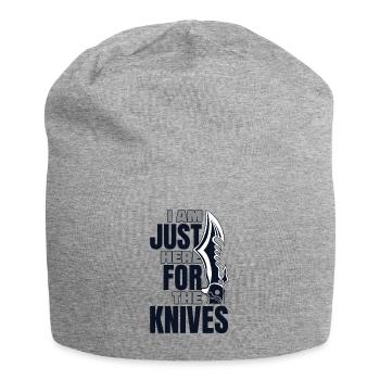 Nur hier für das Messer Restoration Lover Knife - Jersey-Beanie - Grau meliert - Vorne