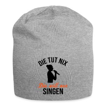 Chanteur Innocent - Cadeau - Bonnet en jersey - gris chiné - Devant