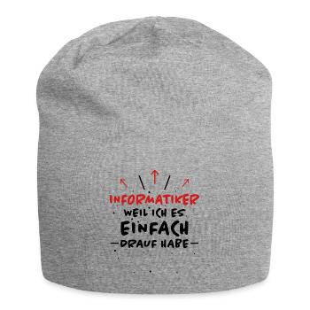 Informatiker Spruch Lustige Programmierer Geschenk - Jersey-Beanie - Grau meliert - Vorne