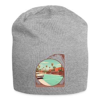 Voitures Classiques Et Pickleball Style De Vie Vintage - Bonnet en jersey - gris chiné - Devant