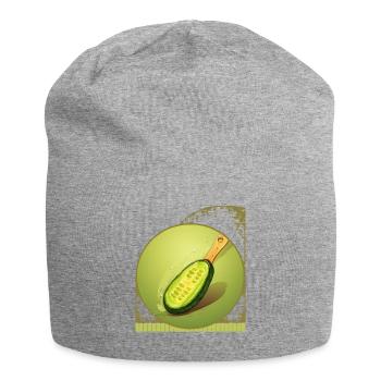 Cornichon tranché comme pagaie de pickleball Humour créatif - Bonnet en jersey - gris chiné - Devant