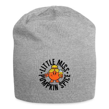 Chemise de Thanksgiving, Little Miss citrouille épices Tee - Bonnet en jersey - gris chiné - Devant