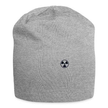 Kernkraft Logo Emblem Energie Uran Kernkraft - Jersey-Beanie - Grau meliert - Vorne