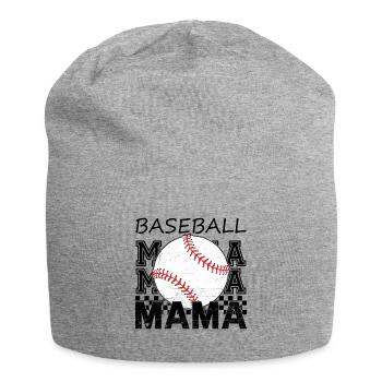 Baseball Mama Maman en détresse pour la fête des mères - Bonnet en jersey - gris chiné - Devant